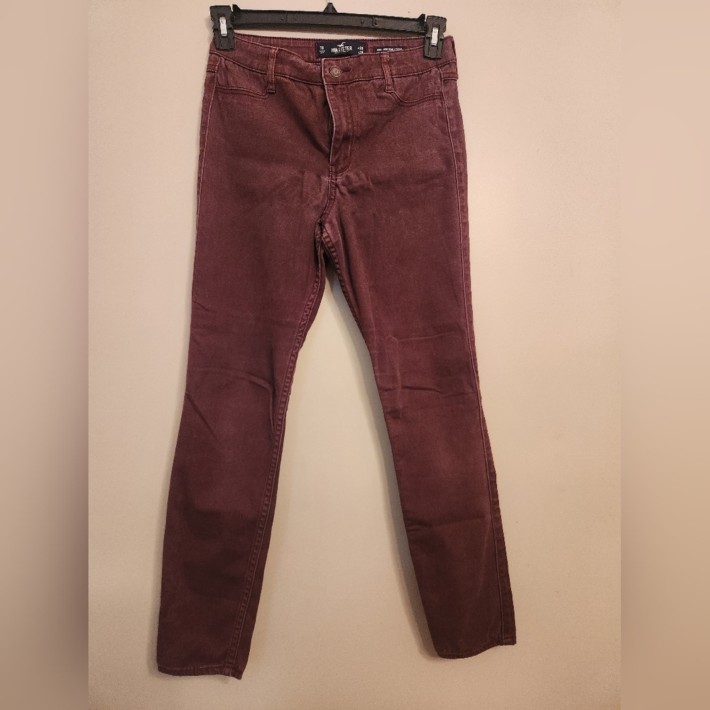 Burgundy Hollister jeans